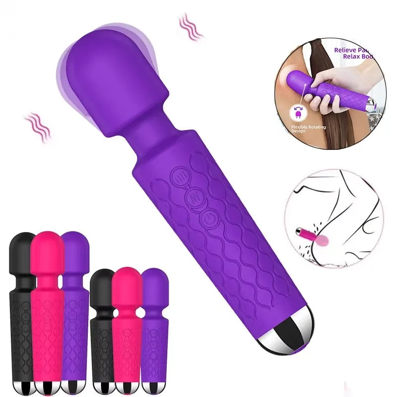 Wireless Dildos AV Vibrator Magic Wand for Women  G Spot Massager