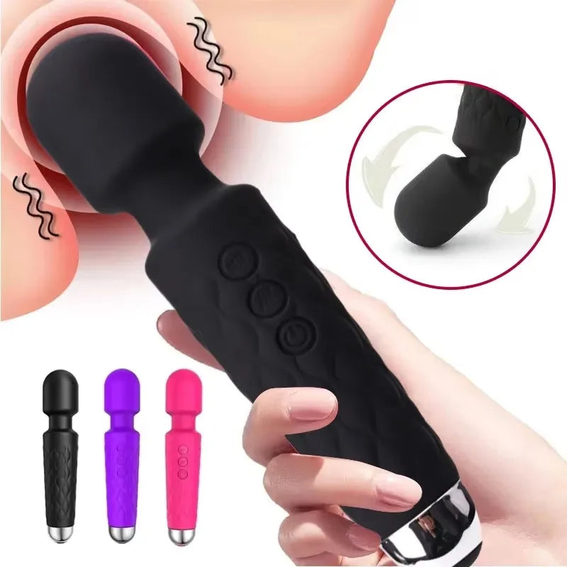 Wireless Dildos AV Vibrator Magic Wand for Women  G Spot Massager